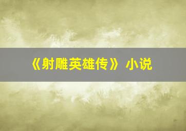 《射雕英雄传》 小说